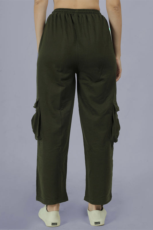 Loose Fit Dark Olive Cargo Jogger