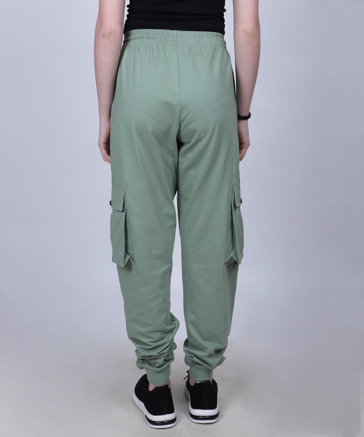 Sage Green Cotton Cargo Jogger