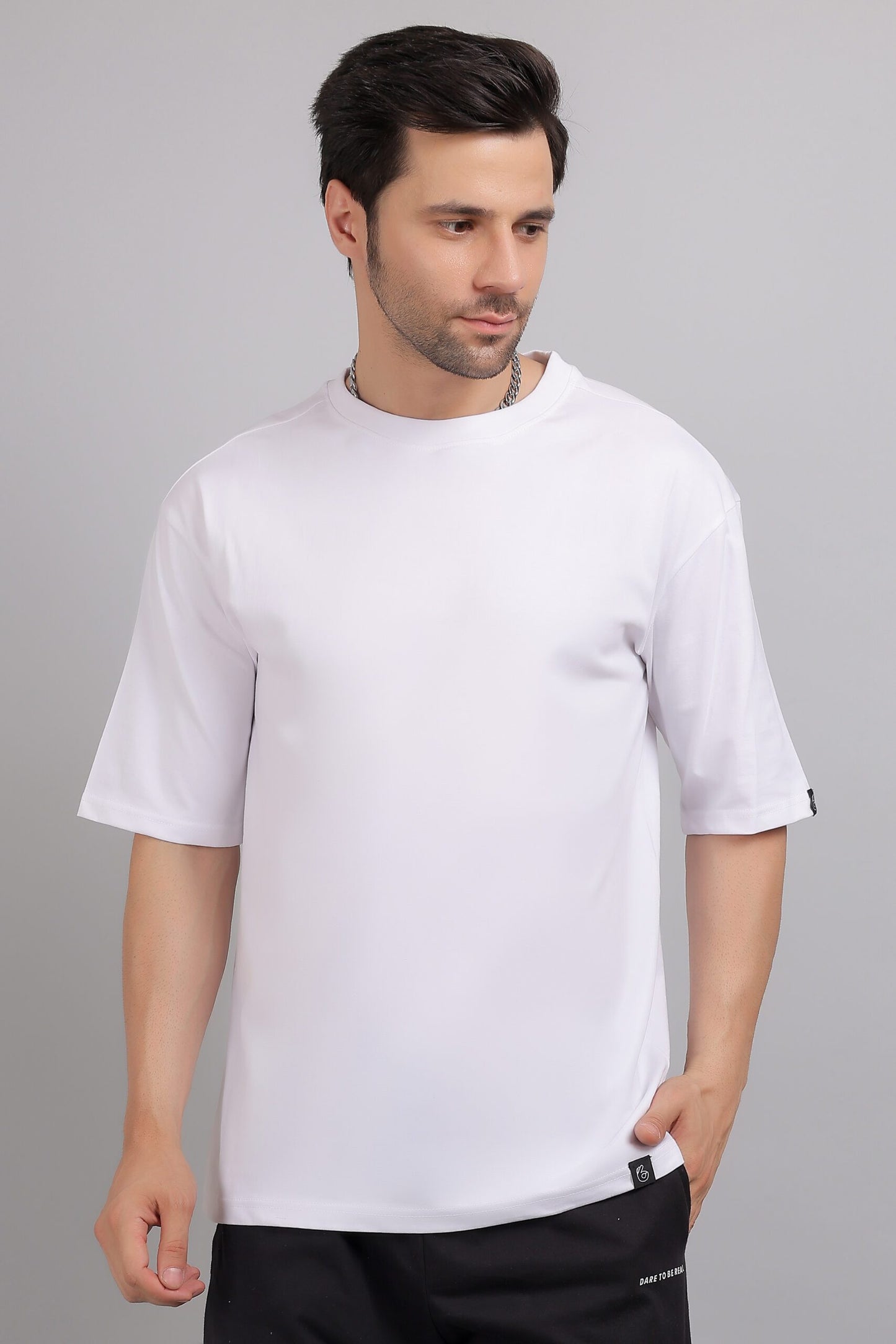White Plain Oversized T-Shirt