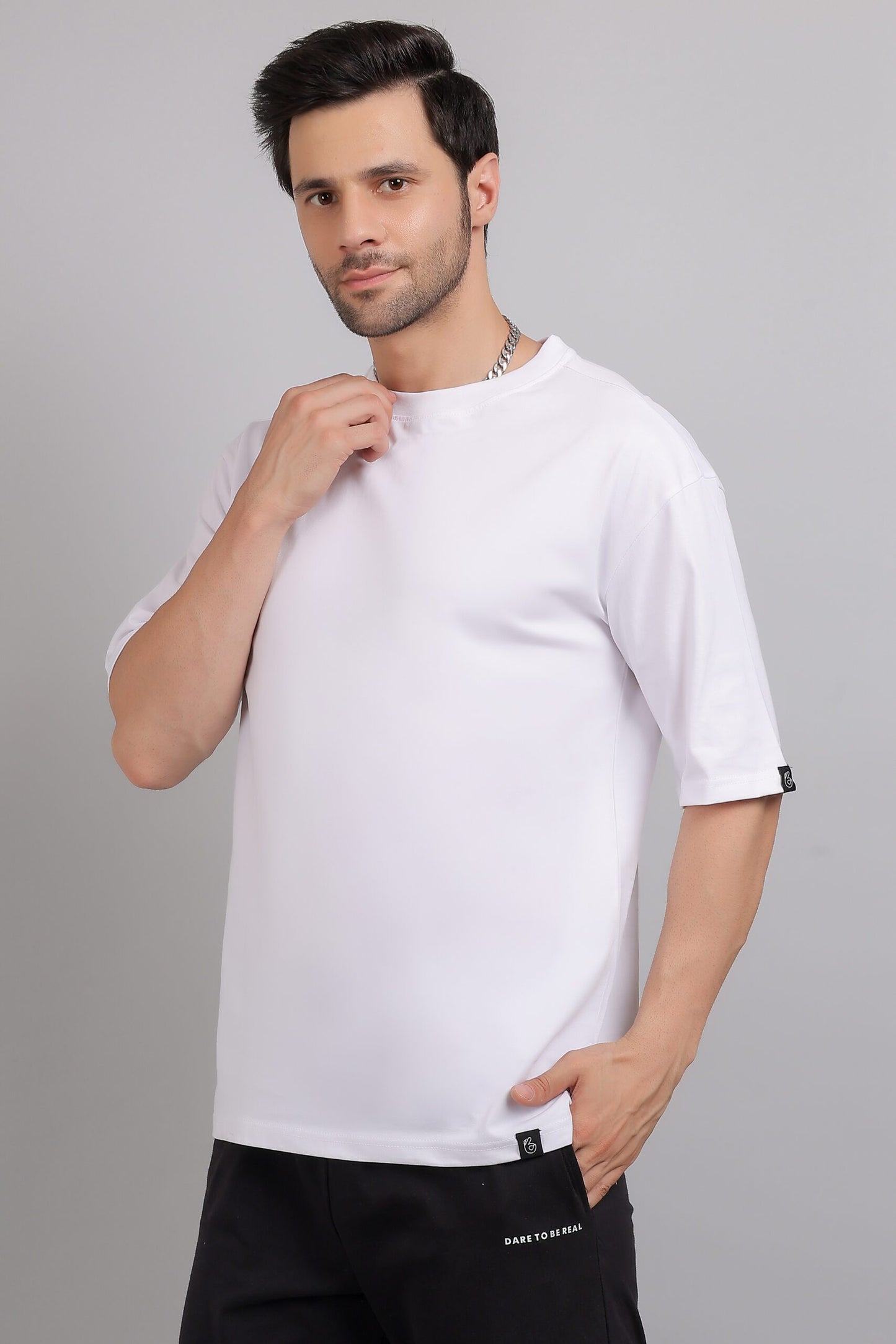 White Plain Oversized T-Shirt