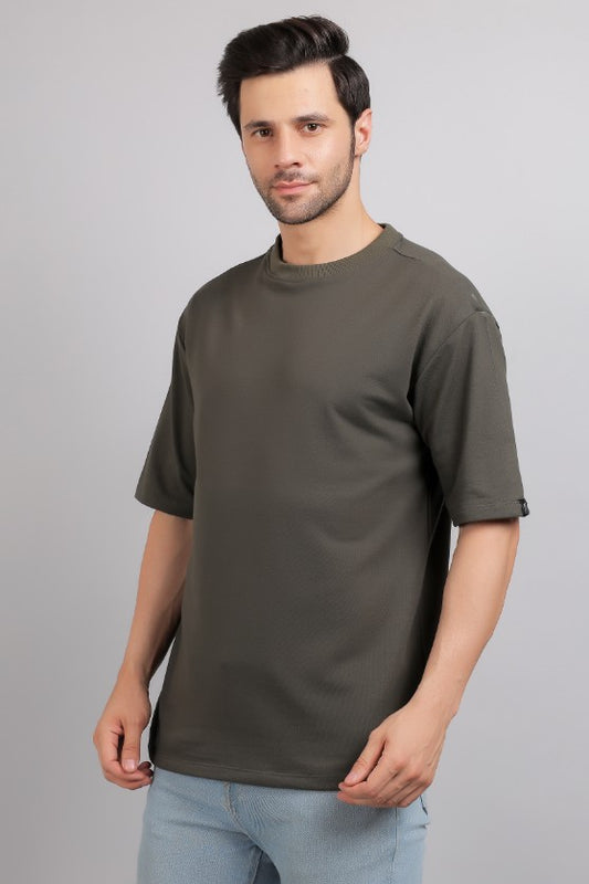 Japanese Text Print Oversized T-Shirt