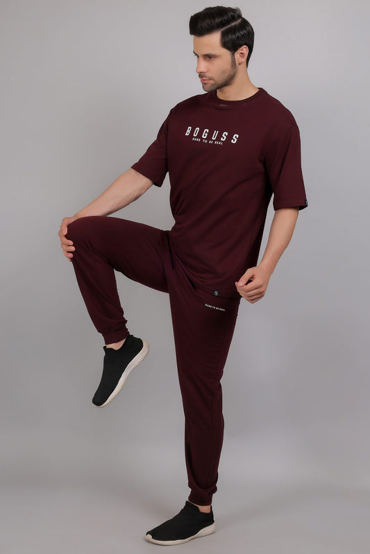 Wine Color Co Ord Set