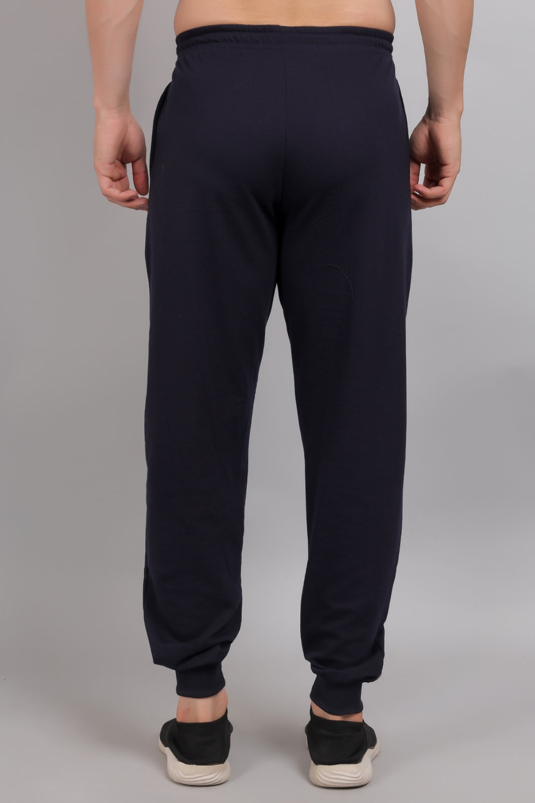 Navy Blue Plain Cotton Jogger