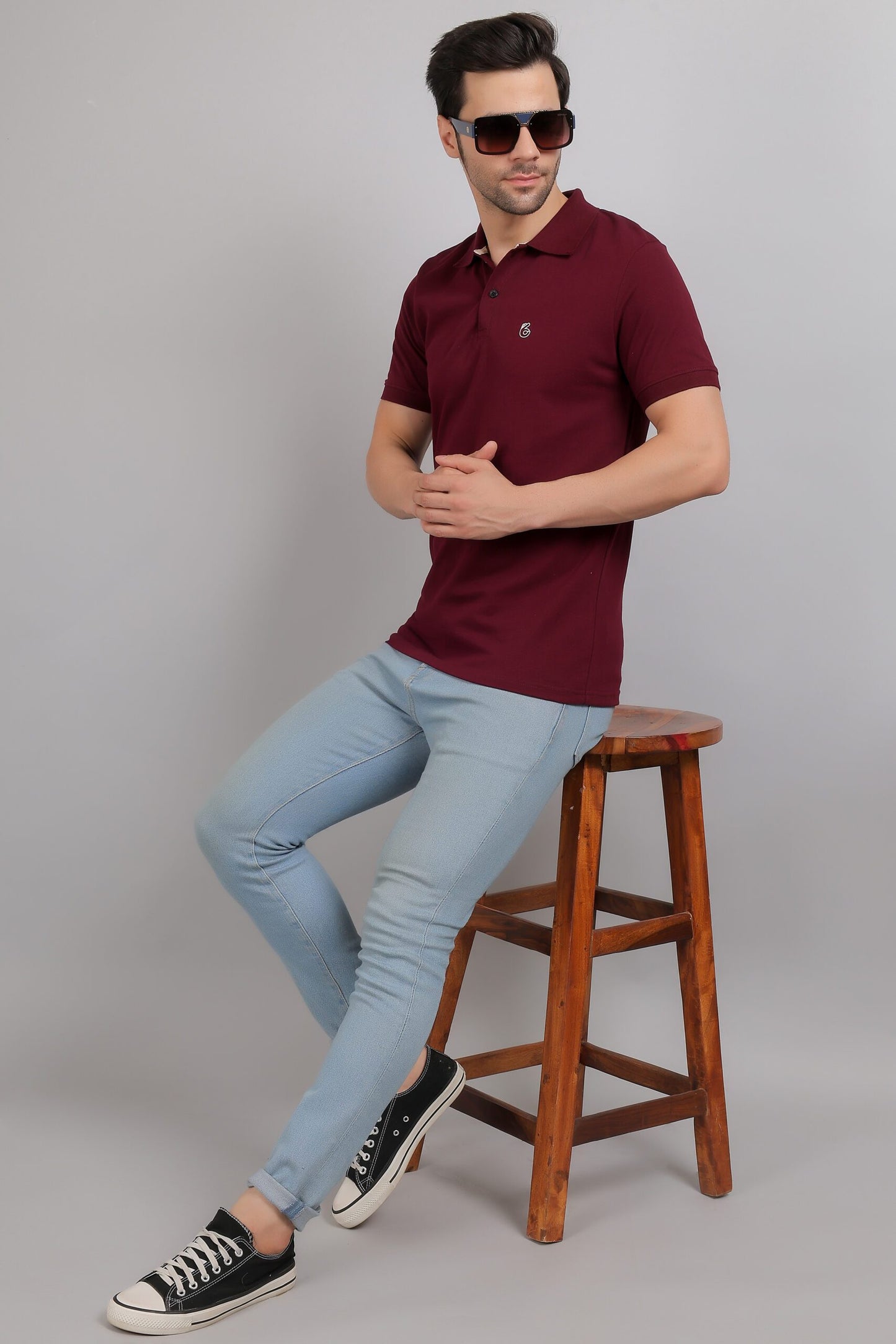 Fine Polo Neck Tee