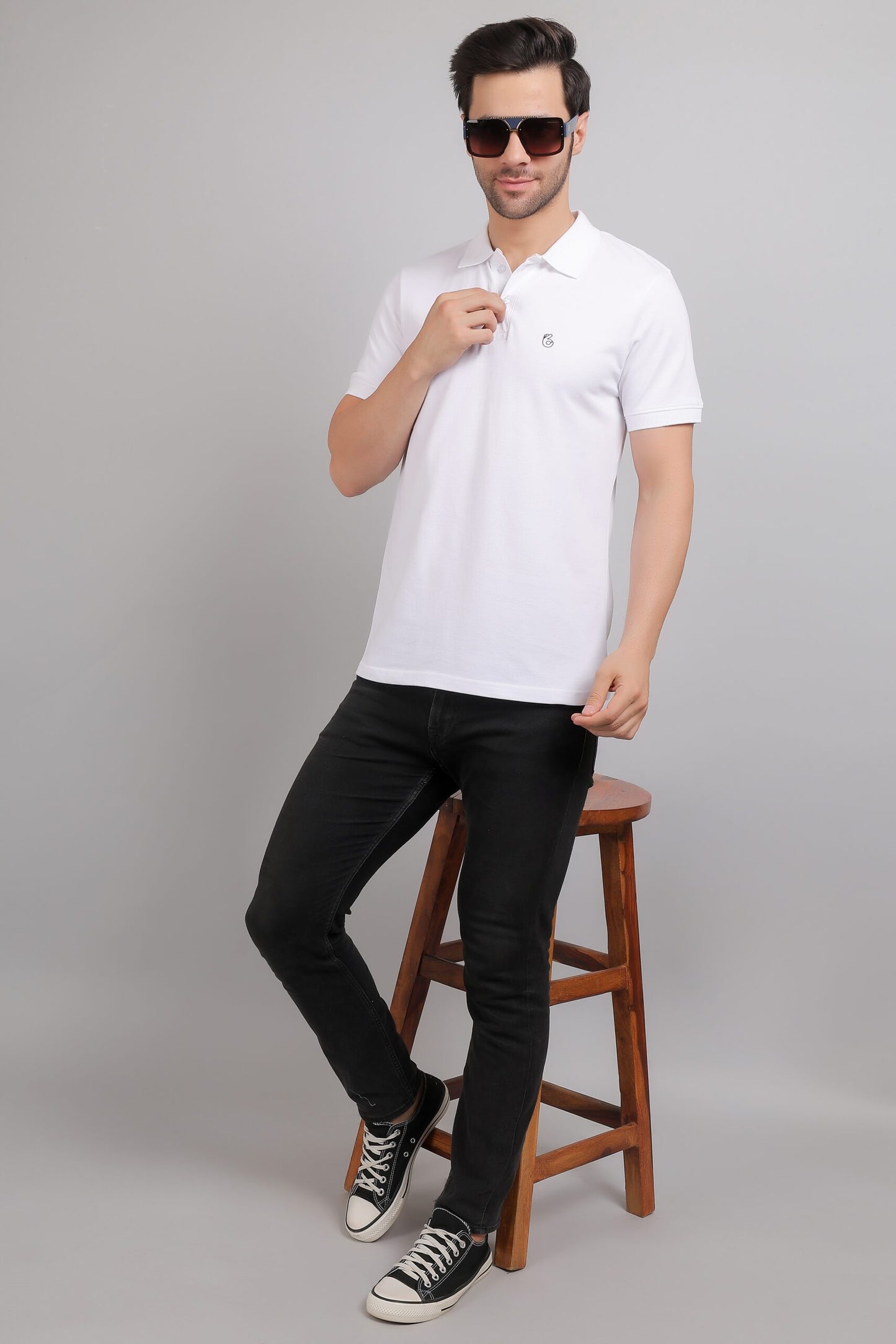 Fine Polo Neck Tee