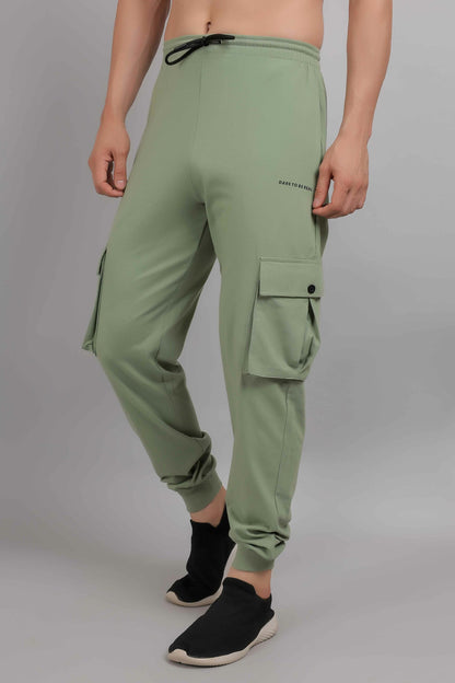 Sage Green Cotton Cargo Jogger
