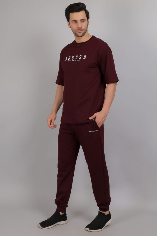 Wine Color Co Ord Set