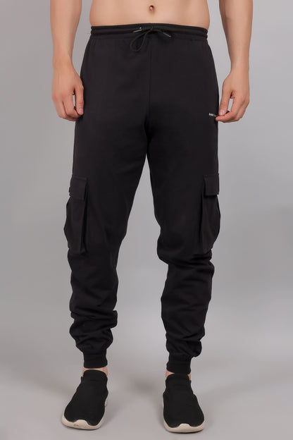 Plain Oversize Tee and Black Cargo