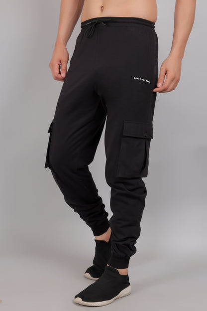 Plain Oversize Tee and Black Cargo