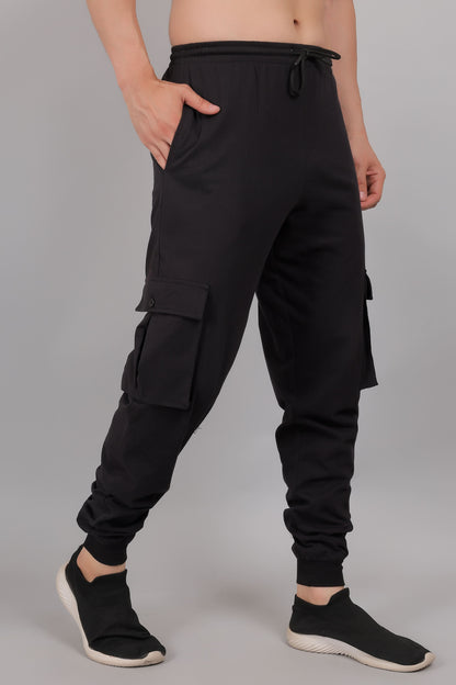 Plain Oversize Tee and Black Cargo