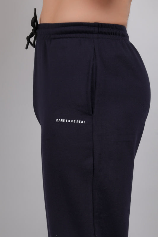 Navy Blue Plain Cotton Jogger
